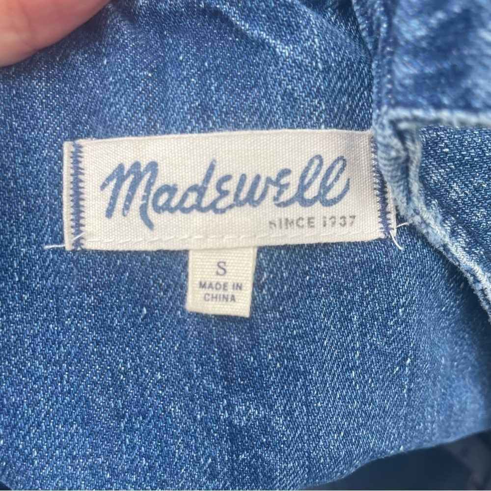 Madewell Women's Denim Dungaree Overalls Size Small - Picture 10 of 11
